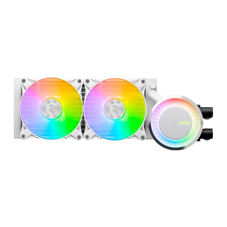 Water Cooler MSI MAG Coreliquid E240, ARGB, 240mm, Branco, 306-7ZW5E27-C24