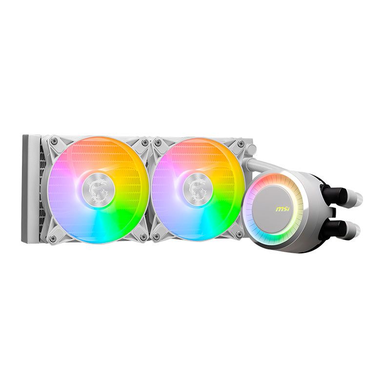 Water Cooler MSI MAG Coreliquid E240, ARGB, 240mm, Branco, 306-7ZW5E27-C24