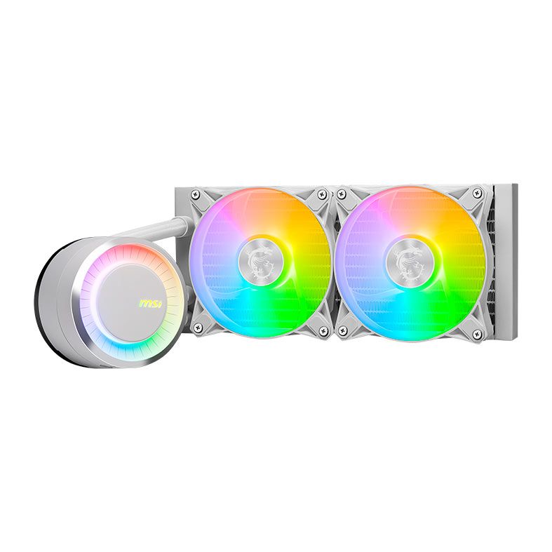 Water Cooler MSI MAG Coreliquid E240, ARGB, 240mm, Branco, 306-7ZW5E27-C24