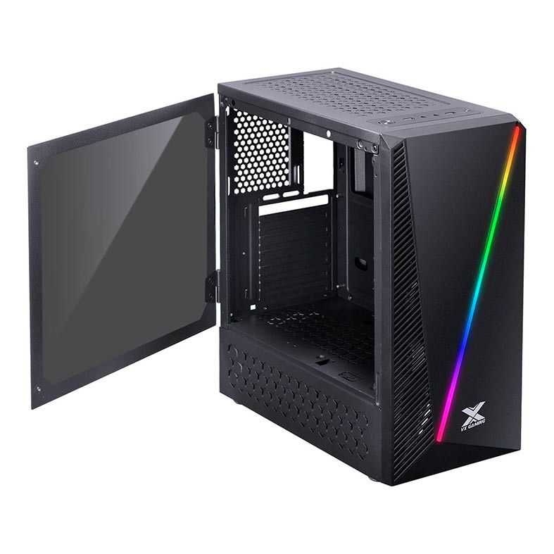 Gabinete Vinik Vx Gaming Pyxis Rgb Lateral Acrilico Preto Pichau