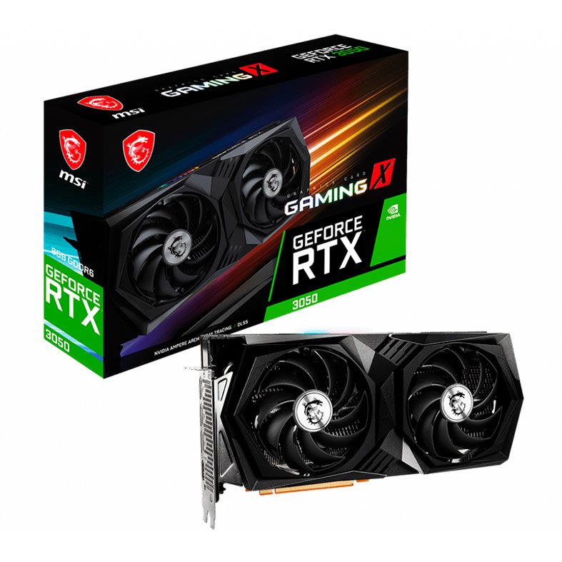 Placa de Video MSI GeForce RTX 3050 Gaming X, 8GB, GDDR6, 128-bit, 312-V397-463