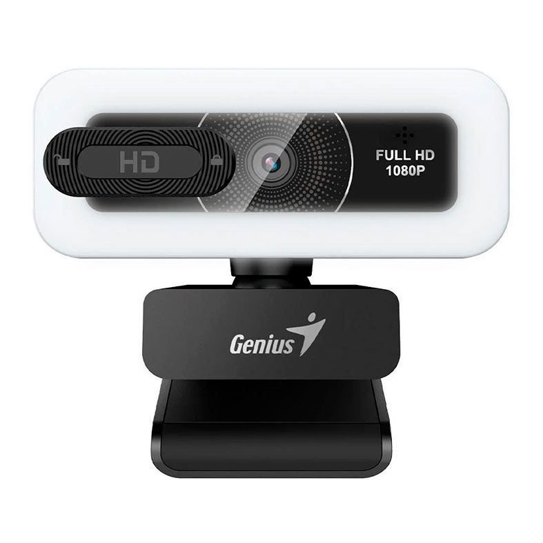 Webcam Genius FaceCam Light, FHD, 1080p, USB, Com Microfone, Preto, 32200010400