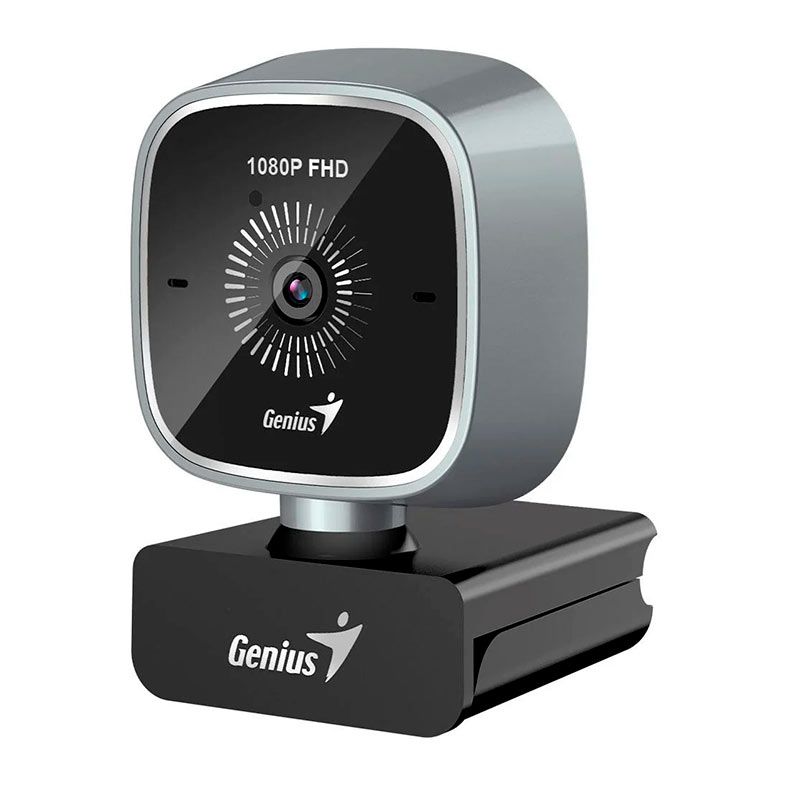 Webcam Genius FaceCam 2010, FHD, 1080p, USB, Com Microfone, Prata, 32200013400