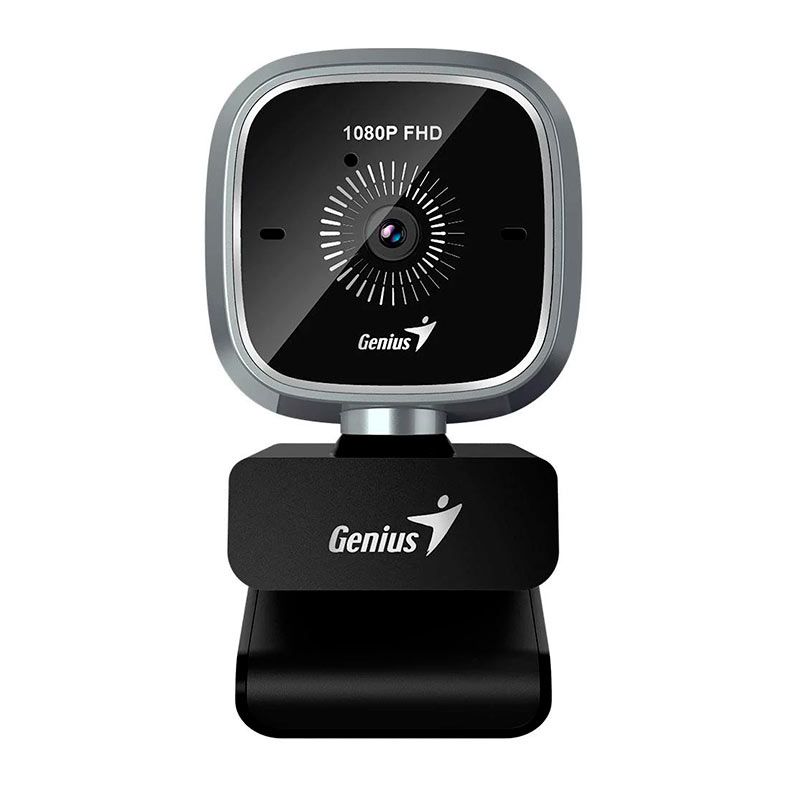 Webcam Genius FaceCam 2010, FHD, 1080p, USB, Com Microfone, Prata, 32200013400