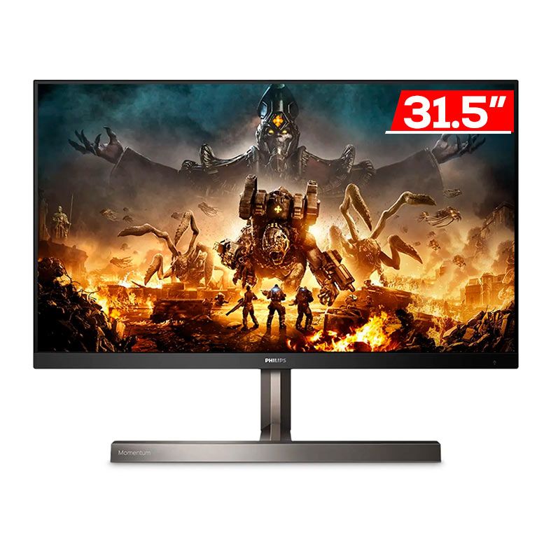 Monitor Gamer Philips Momentum, 31.5 Pol, IPS, 4K, UHD, 1ms, 144Hz, HDMI/DP, FreeSync Premium, 329M1RV