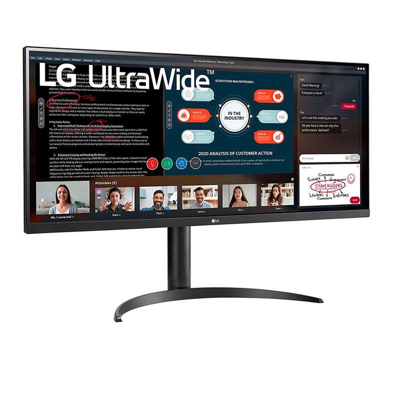 Monitor Ultra Wide LG 34WP550, 34, IPS, Full HD, 5ms, 75Hz, AMD FreeSync, HDMI, 34WP550-B