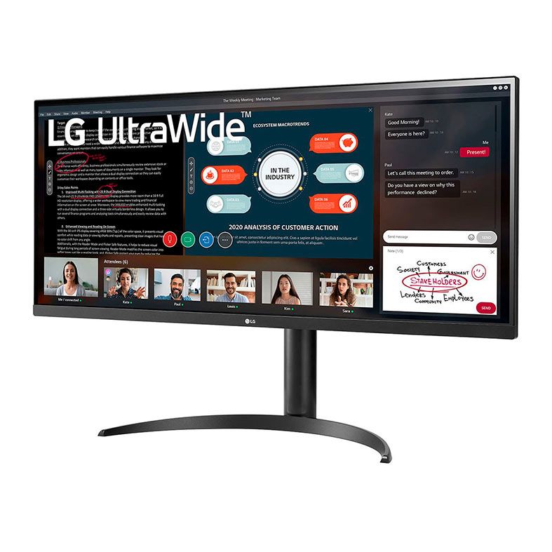 Monitor Ultra Wide LG 34WP550, 34, IPS, Full HD, 5ms, 75Hz, AMD FreeSync, HDMI, 34WP550-B