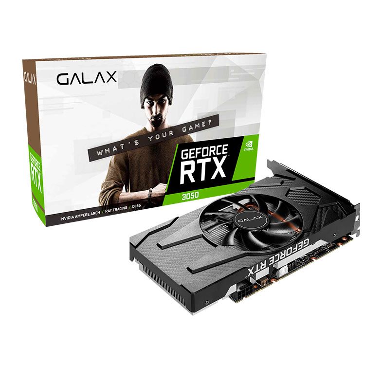 Placa de Video Galax GeForce RTX 3050 1-Click OC, 8GB, GDDR6, 128-bit, 35NSL8MD6ZOC-NAC