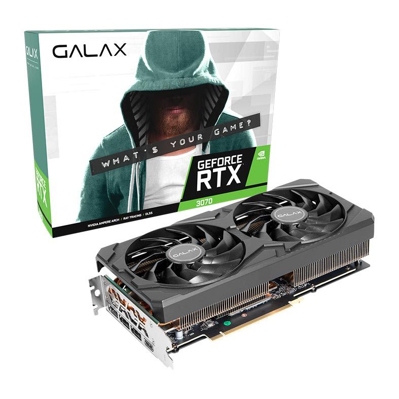 Placa de Video Galax GeForce RTX 3070 8GB GDDR6 1-Click OC 256-bit, 37NSL6MD2KOC