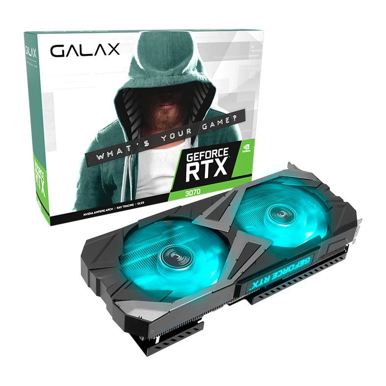 Placa de Video Galax GeForce RTX 3070 EX V3 1-Click OC, LHR, 8GB, GDDR6, 256-bit, 37NSL6MD2VXI-NAC
