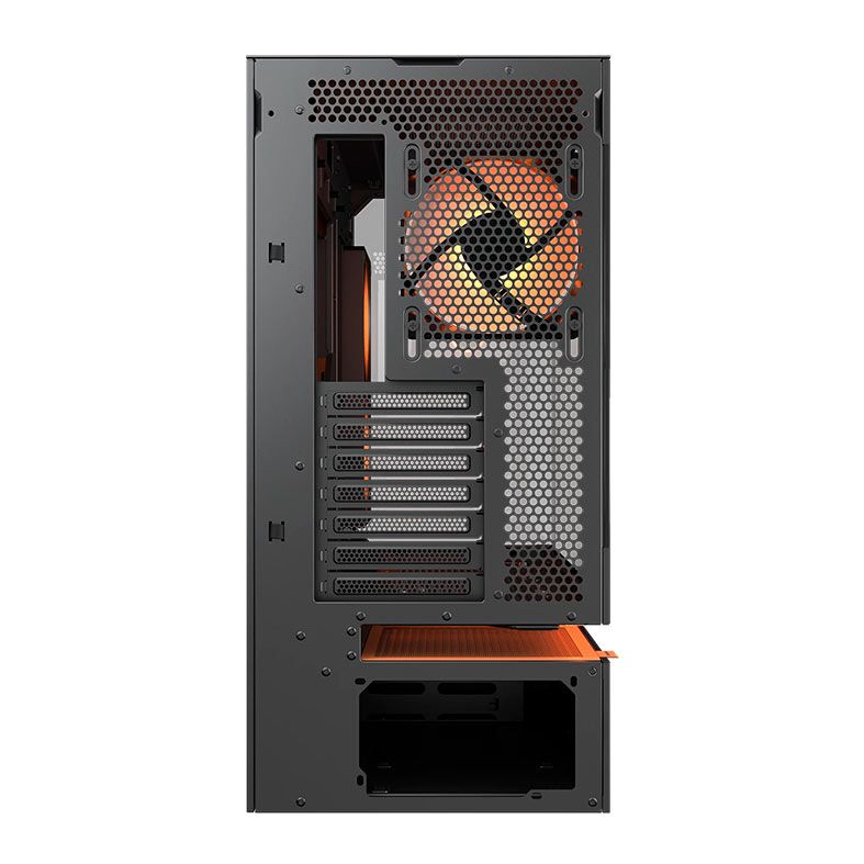 Gabinete Gamer Cougar CFV235, Mid Tower, Lateral de Vidro, Com 1 Fan Unity de 240mm Invertida + 1 Fan aRGB de 120mm, Preto, 382DA40.0001