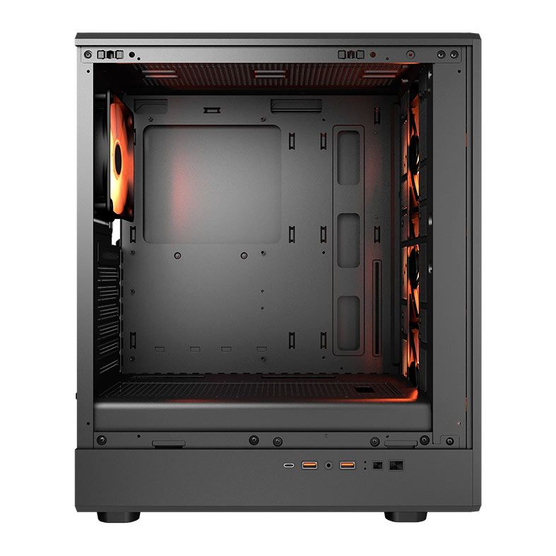 Gabinete Gamer Cougar Airface Pure Pro, ARGB, Mid-Tower, Lateral de Vidro, Com 4 Fans, Preto, 382GA50.0003