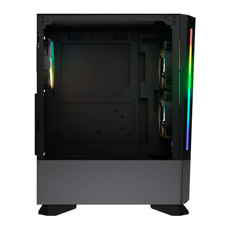 Gabinete Gamer Cougar MX430 Air RGB, Mid-Tower, Lateral de Vidro, Com 3 Fans, Preto, 3851C60.0001