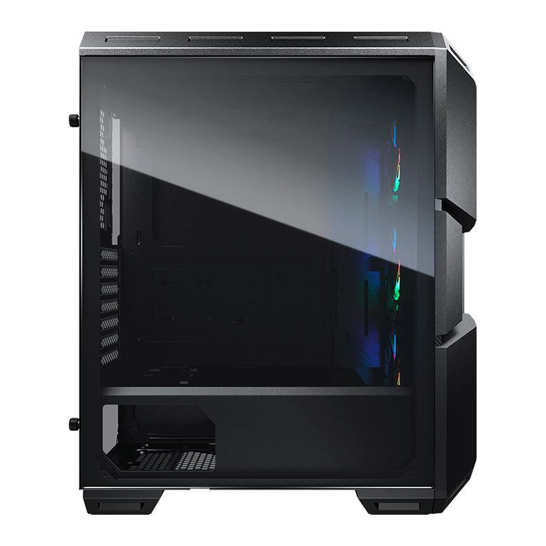 Gabinete Gamer Cougar MX440 Mesh RGB, Mid-Tower, Lateral de Vidro, Com 3 Fans, Preto, 3856C10.0007