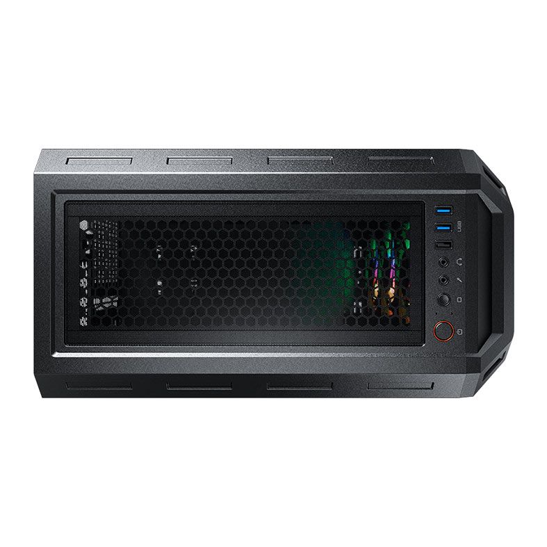 Gabinete Gamer Cougar MX440 Mesh RGB, Mid-Tower, Lateral de Vidro, Com 3 Fans, Preto, 3856C10.0007