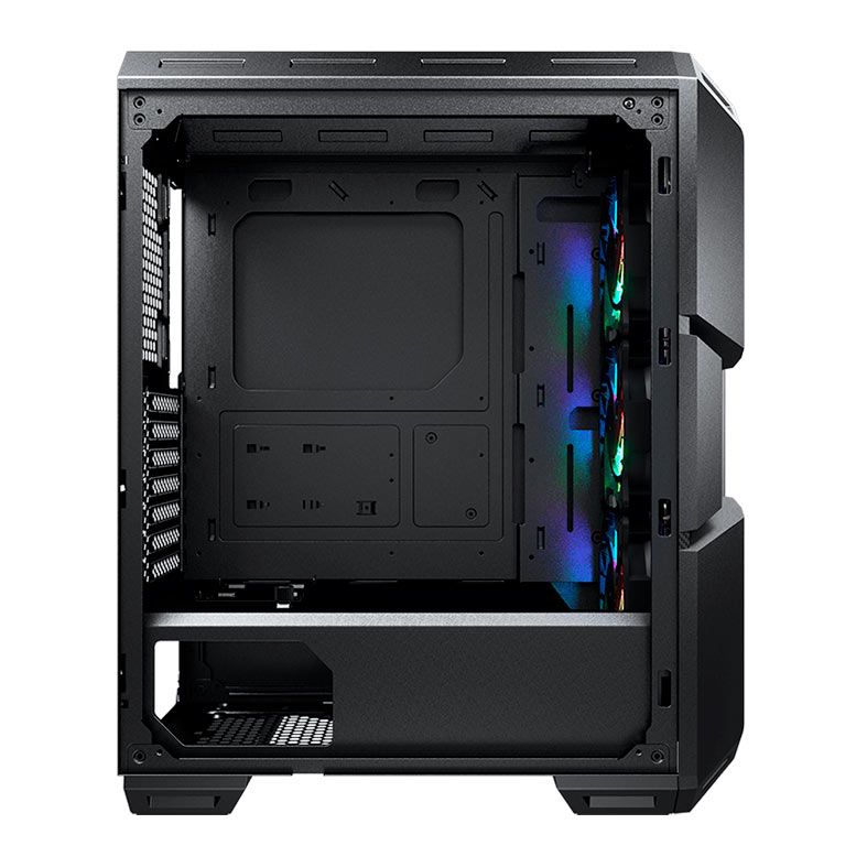 Gabinete Gamer Cougar MX440 Mesh RGB, Mid-Tower, Lateral de Vidro, Com 3 Fans, Preto, 3856C10.0007