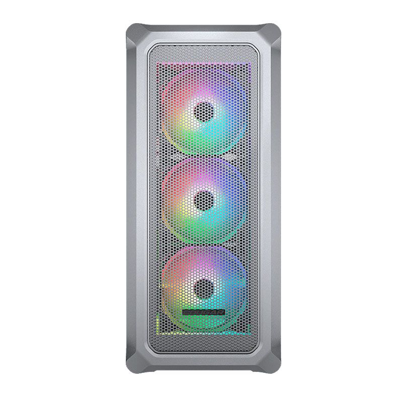 Gabinete Gamer Cougar Archon 2 Mesh RGB, Lateral de Vidro, Com 3 Fans, Branco, 385CC50.0002