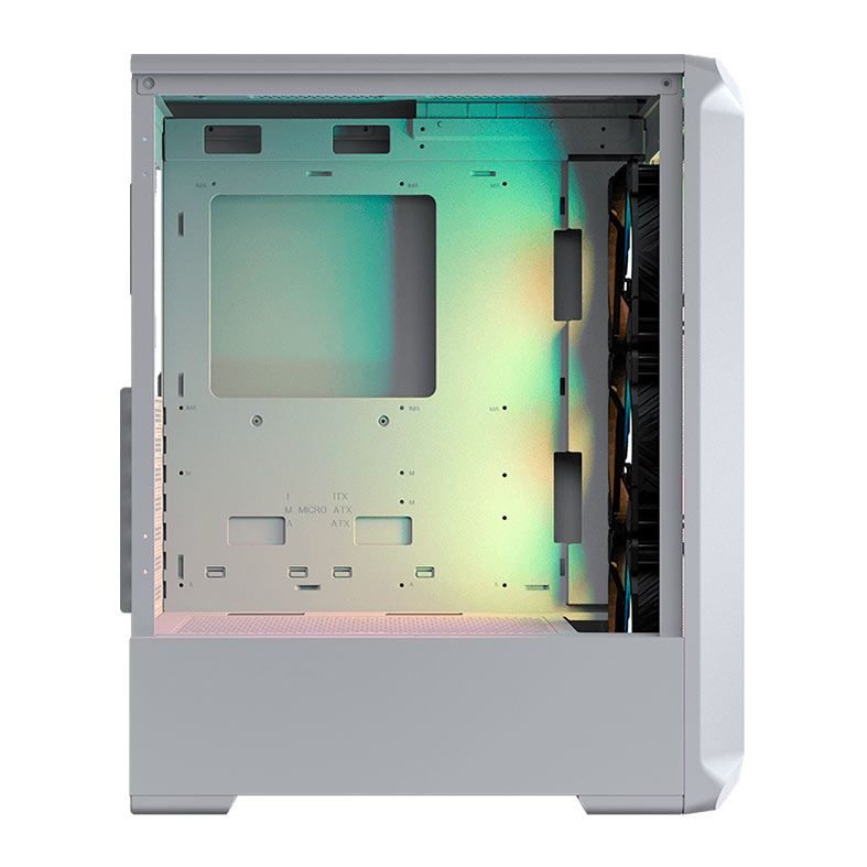 Gabinete Gamer Cougar Archon 2 RGB, Mid-Tower, Lateral de Vidro, Com 3 Fans, Branco, 385CC50.0004