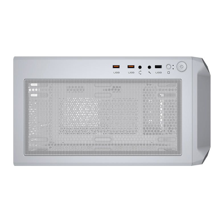 Gabinete Gamer Cougar Archon 2 RGB, Mid-Tower, Lateral de Vidro, Com 3 Fans, Branco, 385CC50.0004