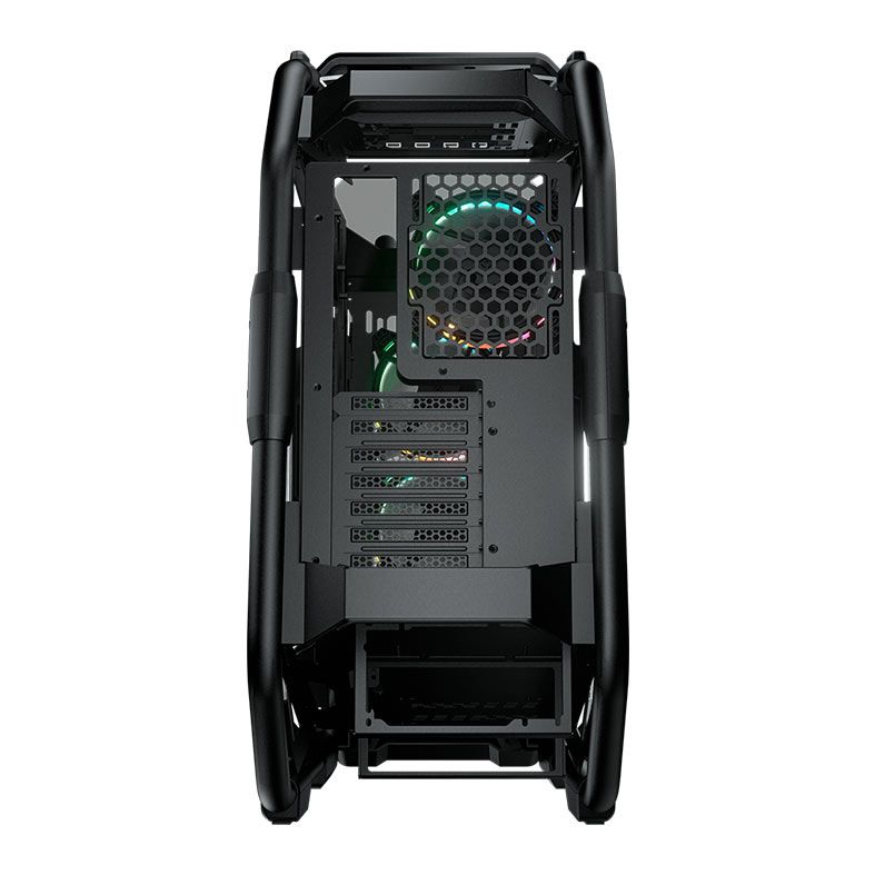 Gabinete Gamer Cougar Cratus, RGB, Mid-Tower, Lateral de Vidro, Com 3 Fan, Preto, 385LMS0.0001