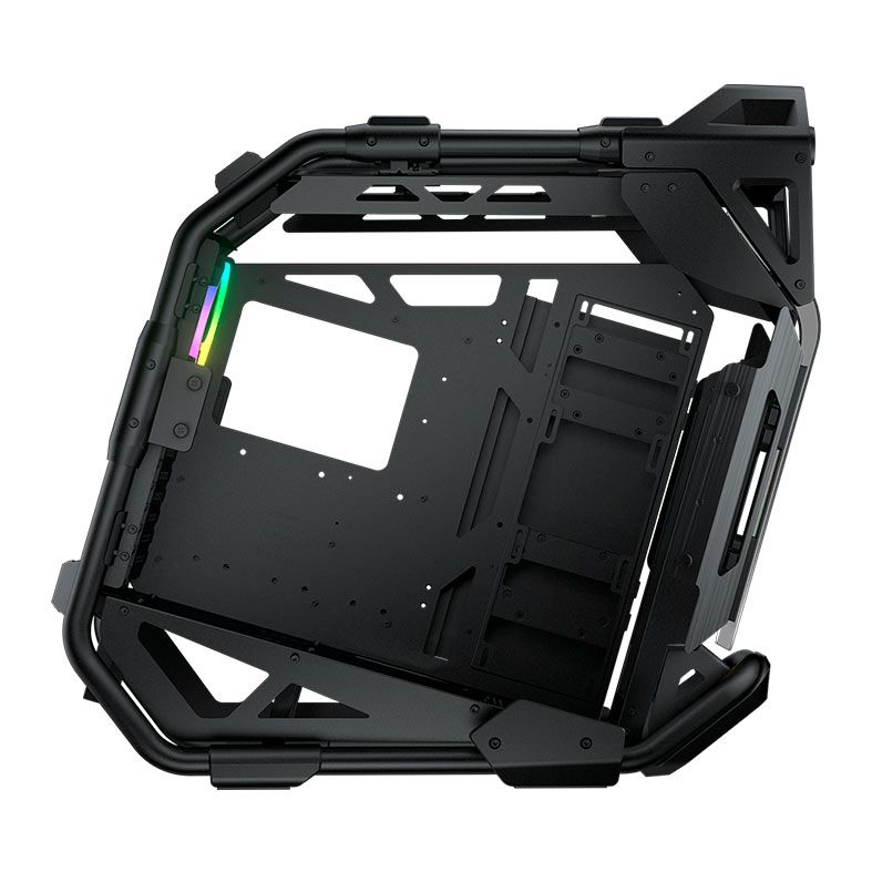 Gabinete Gamer Cougar Cratus, RGB, Mid-Tower, Lateral de Vidro, Com 3 Fan, Preto, 385LMS0.0001