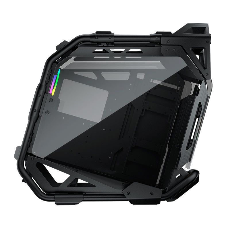 Gabinete Gamer Cougar Cratus, RGB, Mid-Tower, Lateral de Vidro, Com 3 Fan, Preto, 385LMS0.0001