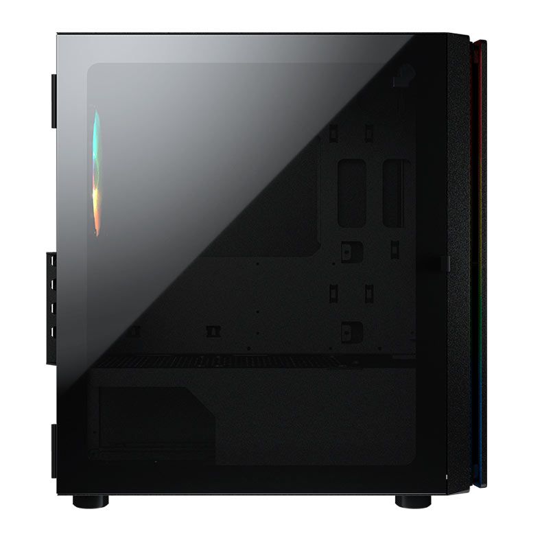 Gabinete Gamer Cougar Purity RGB, Lateral de Vidro, Com 1 Fan, Preto, 385PC40.0001