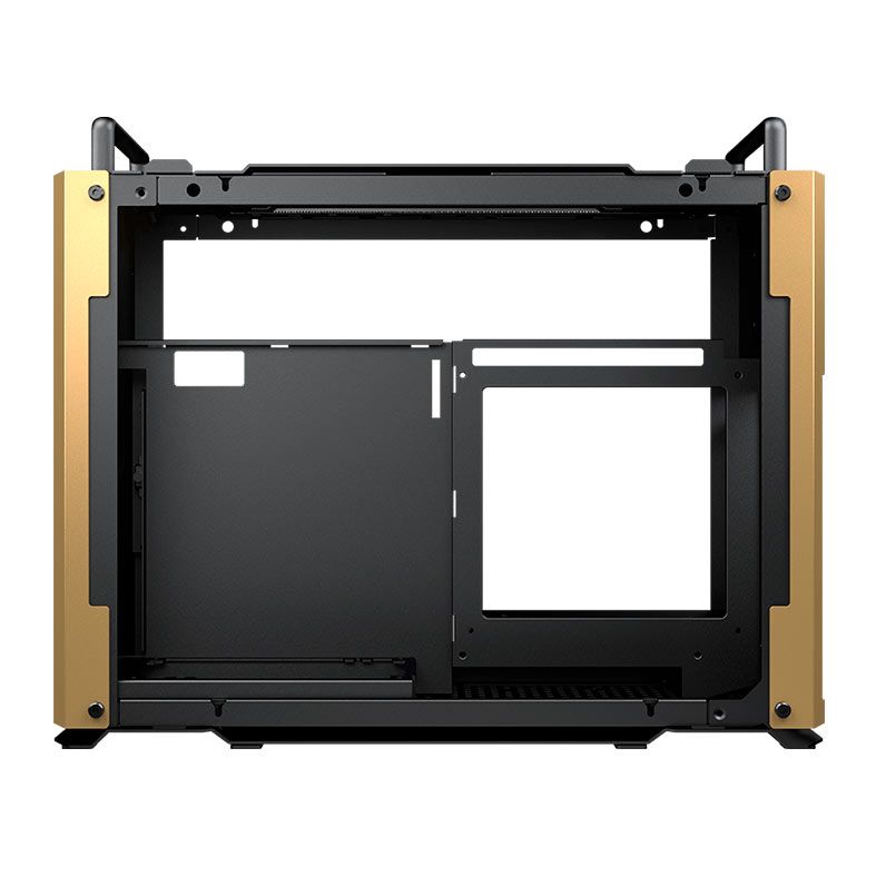 Gabinete Gamer Cougar Dust 2 Desert Sand, Com 2 Fans, Preto e Dourado, 385QM90.0009
