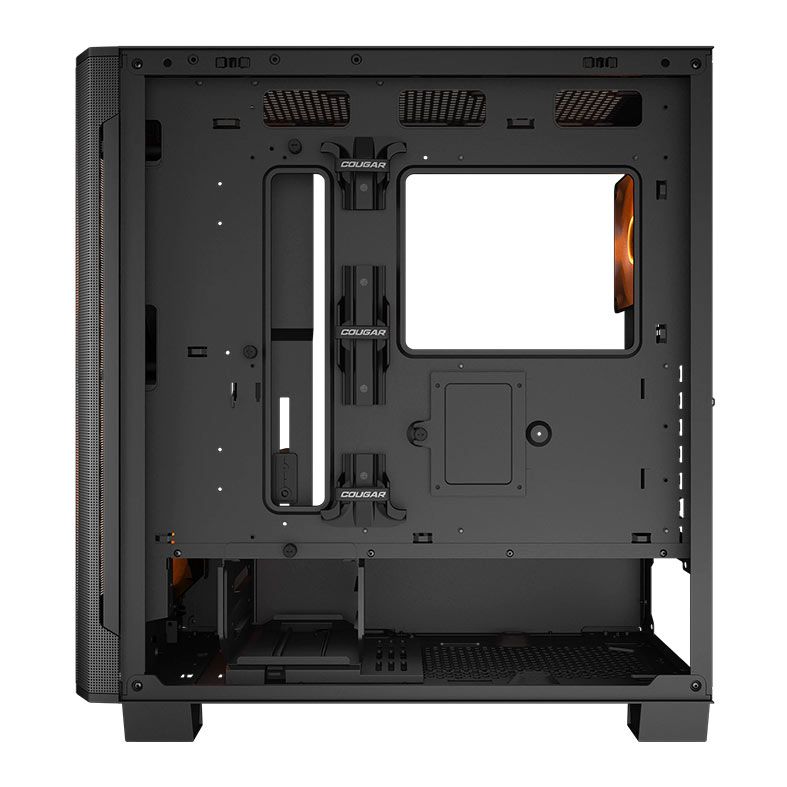Gabinete Gamer Cougar Airface Flo, RGB, Mid-Tower, Lateral de Vidro, Com 3 Fans, Preto, 385YA60.0001