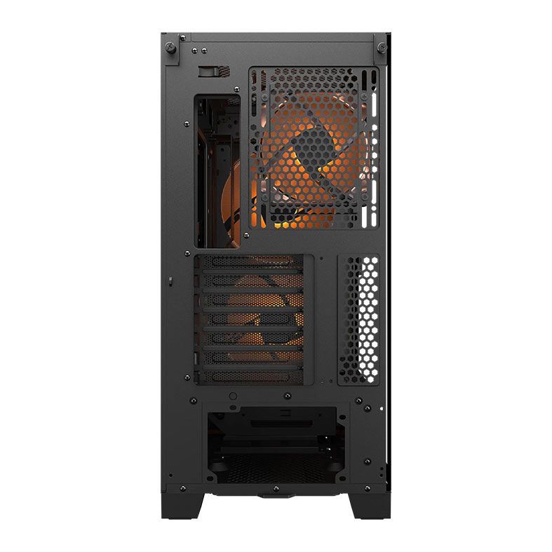 Gabinete Gamer Cougar Airface Flo, RGB, Mid-Tower, Lateral de Vidro, Com 3 Fans, Preto, 385YA60.0001