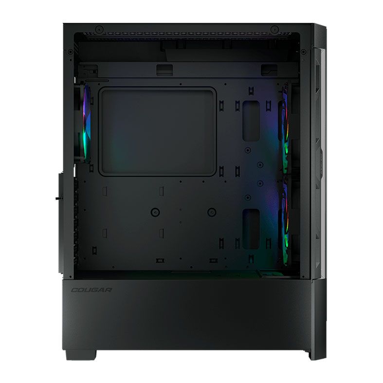 Gabinete Gamer Cougar Duoface RGB, Mid-Tower, Lateral de Vidro, Com 3 Fans, Preto, 385ZD10.0001