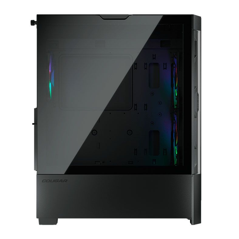 Gabinete Gamer Cougar Duoface RGB, Mid-Tower, Lateral de Vidro, Com 3 Fans, Preto, 385ZD10.0001