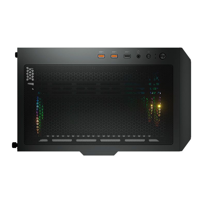 Gabinete Gamer Cougar Duoface RGB, Mid-Tower, Lateral de Vidro, Com 3 Fans, Preto, 385ZD10.0001