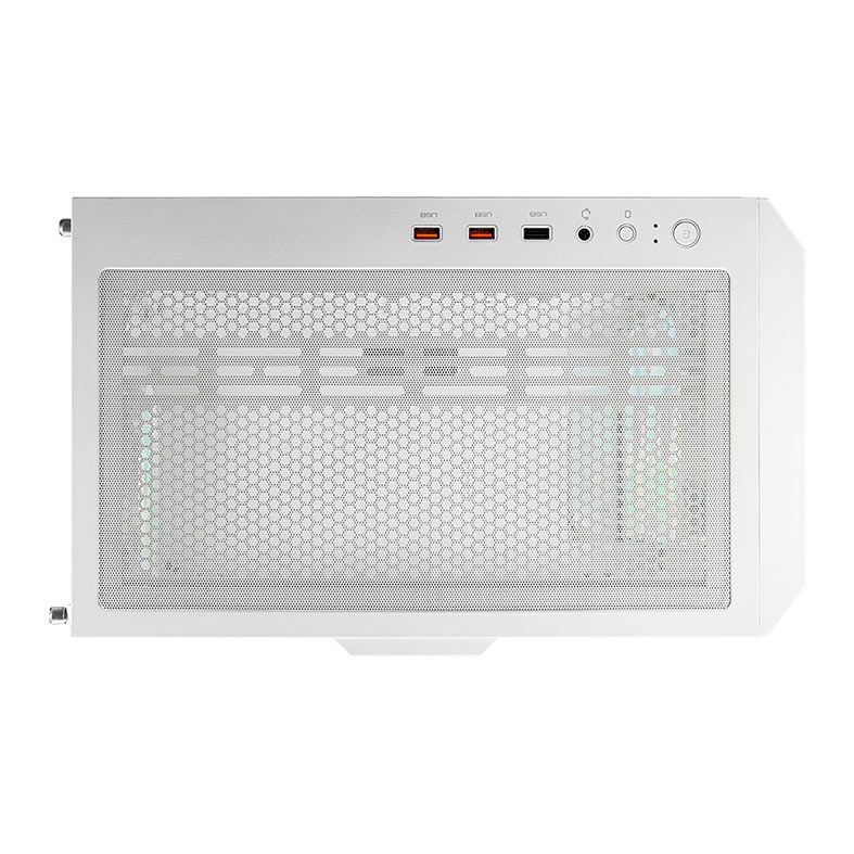 Gabinete Gamer Cougar Duoface RGB, Mid-Tower, Lateral de Vidro, Com 3 Fans, Branco, 385ZD10.0003
