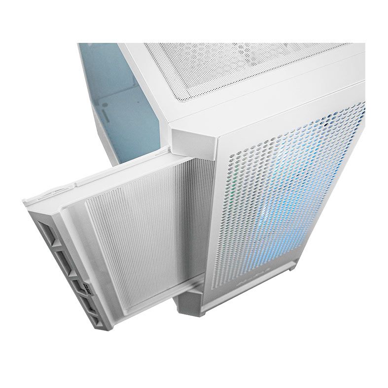 Gabinete Gamer Cougar Duoface RGB, Mid-Tower, Lateral de Vidro, Com 3 Fans, Branco, 385ZD10.0003
