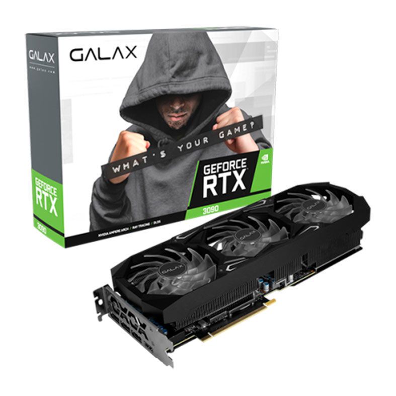 Placa de Video Galax GeForce RTX 3090 SG 24GB GDDR6X 1-Click OC 384-bit, 39NSM5MD1GNA