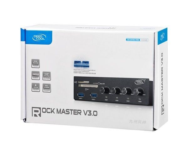 Controlador de Fan DeepCool Rock Master V3, DP-FC4F2USD-RMTV3 - BOX