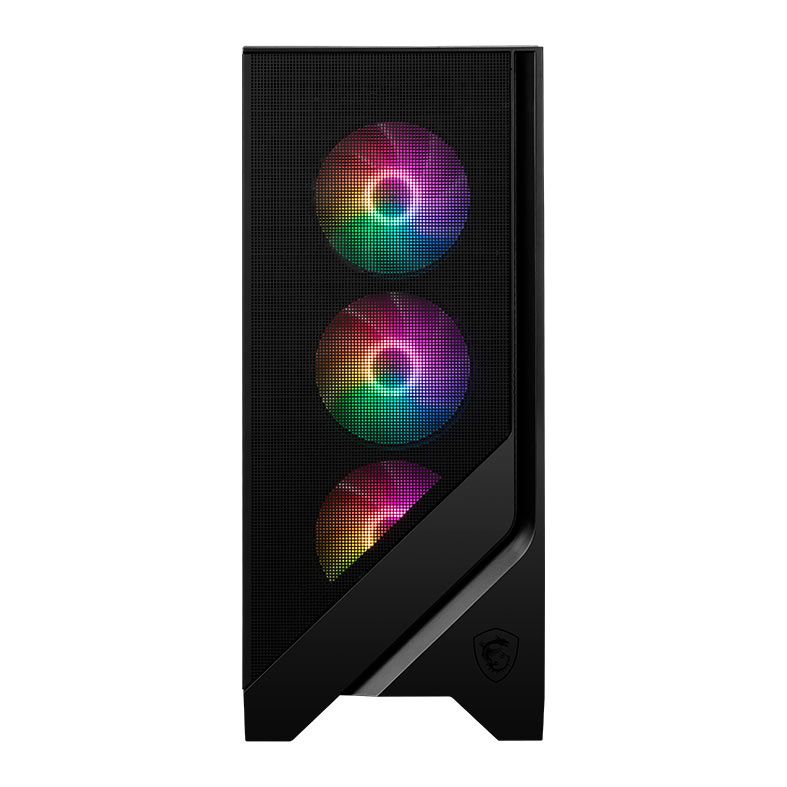 Gabinete Gamer MSI MAG Forge 120A B65, RGB, Mid-Tower, Lateral De Vidro, Com 6 Fans, Fonte 650W, Preto, 3B6-BZ05025-HH9