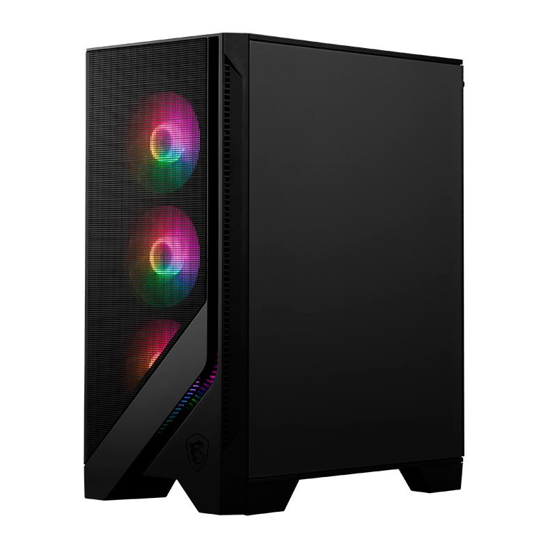 Gabinete Gamer MSI MAG Forge 120A B65, RGB, Mid-Tower, Lateral De Vidro, Com 6 Fans, Fonte 650W, Preto, 3B6-BZ05025-HH9