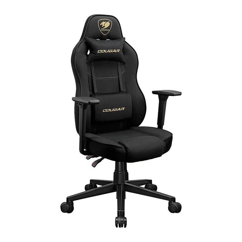 Cadeira Gamer Cougar Fusion One Gold F, Preto, 3MFOFGLB.0001