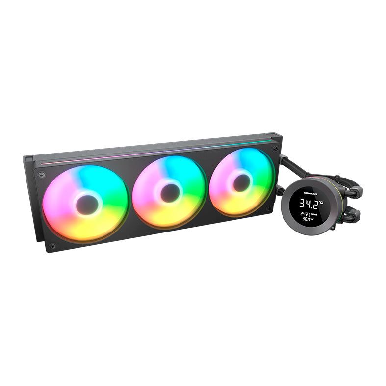 Water Cooler Cougar Poseidon Vistek, ARGB, 360mm, Preto, 3MPVA360.0001