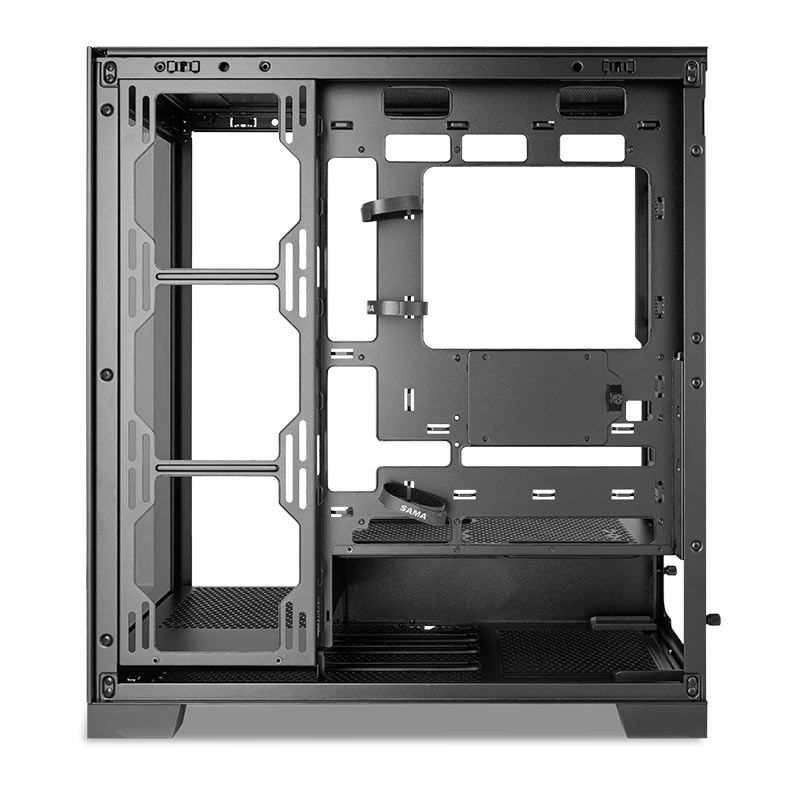 Gabinete Gamer Sama 4503, M-ATX, Lateral de Vidro, Preto, 4503B
