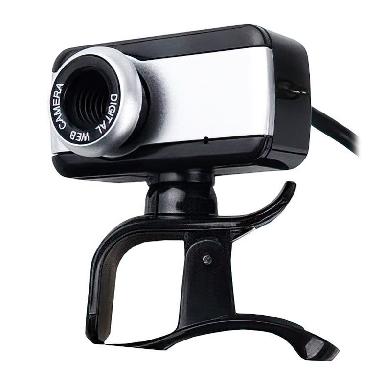 WebCam Brazil Pc V4, USB, Com Microfone, Preto e Prata, 45751