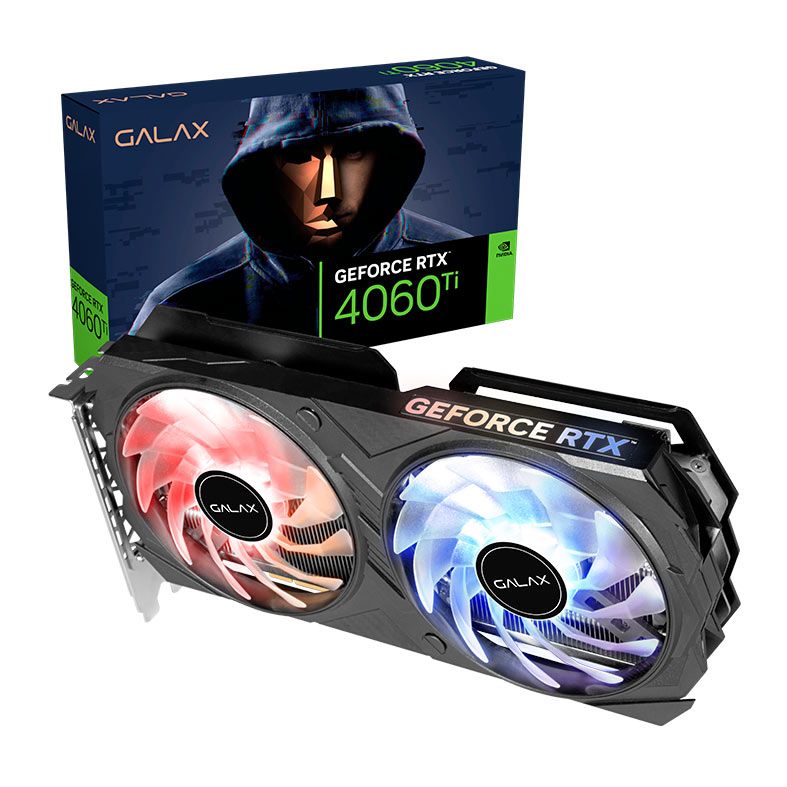 Placa de Video Galax GeForce RTX 4060 Ti EX 1-Click OC, 8GB, GDDR6, 128-bit, 46ISL8MD8AEX