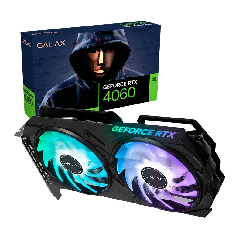 Placa de Video Galax GeForce RTX 4060 EX 1-Click OC, 8GB, GDDR6, 128-bit, 46NSL8MD8MEX-NAC