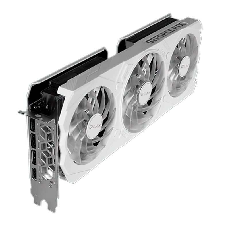 Placa de Video Galax GeForce RTX 4070 EX Gamer White 1-Click OC, 12GB, GDDR6X, 192-bit, 47NOM7MD7KWH