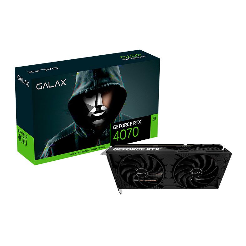 Placa de Video Galax GeForce RTX 4070 1-Click OC 2X, 12GB, GDDR6X, 192-bit, 47NOM7MD8DDF