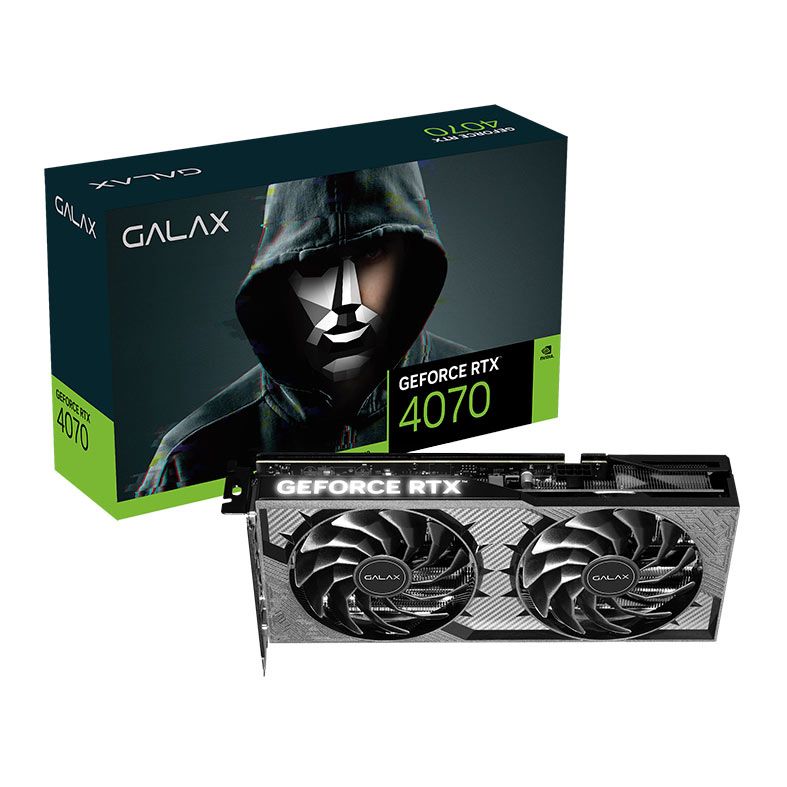 Placa de Video Galax GeForce RTX 4070 1-Click OC 2X V2, 12GB, GDDR6X, 192-bit, 47NOM7MDABXV