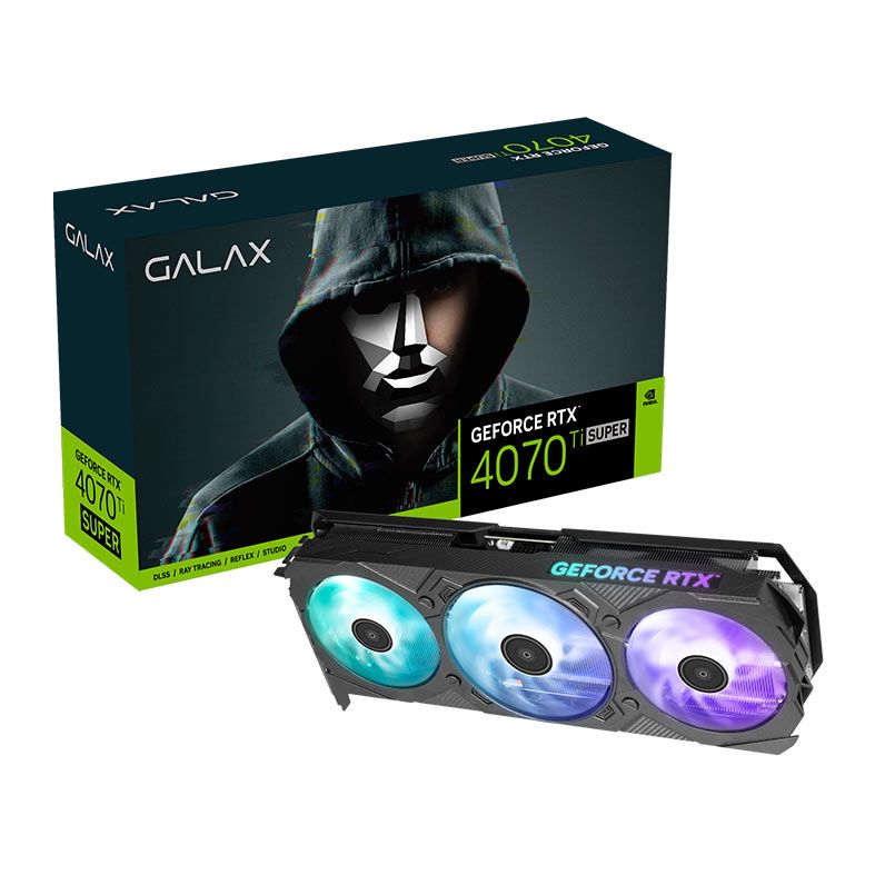Placa de Video Galax GeForce RTX 4070 Ti Super EX Gamer OC V2, 16GB, GDDR6X, 256-bit, 47UZM6MD7JDL