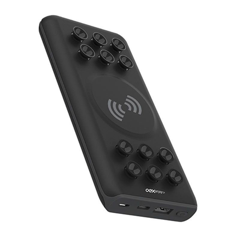 Power Bank OEX Glid PB306, 10000mAh, Wireless/USB/Type-C, Preto, 48.7420